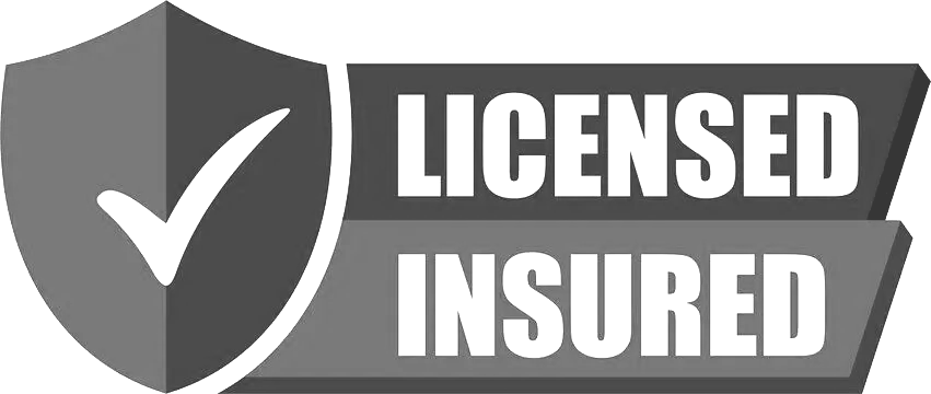 A licensed insured logo with a shield and a check mark.