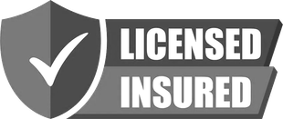 A licensed insured logo with a shield and a check mark.