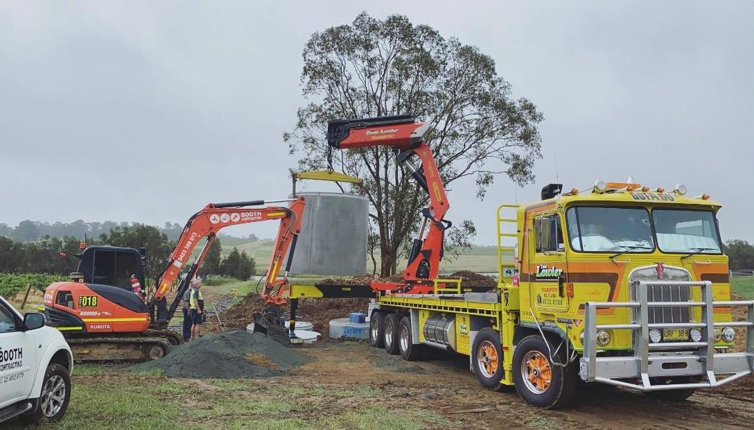 White pickup truck | Maitland, NSW | Booth Contracting