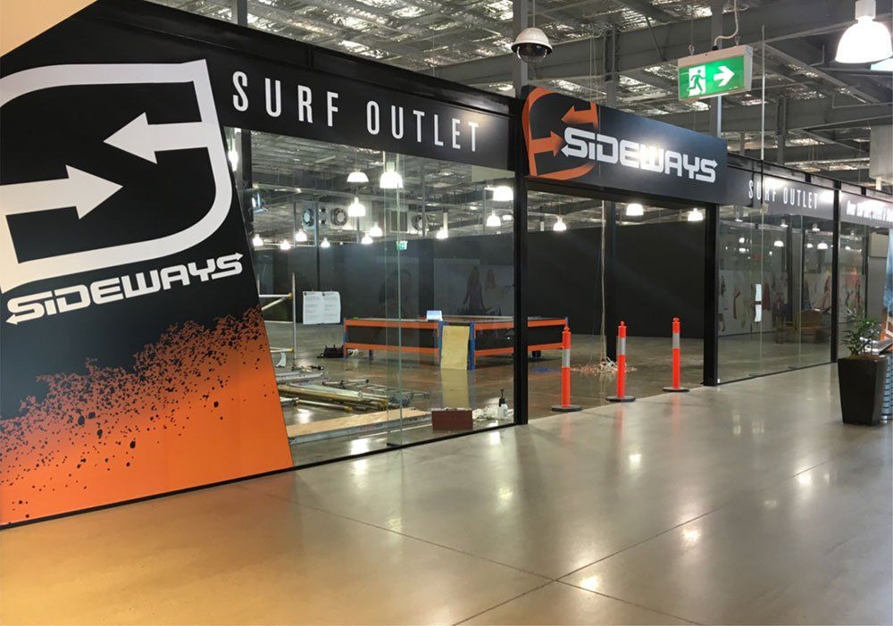 Sideways Surf Outlet Right  Side view store —  General Signage in Tweed Heads South, NSW
