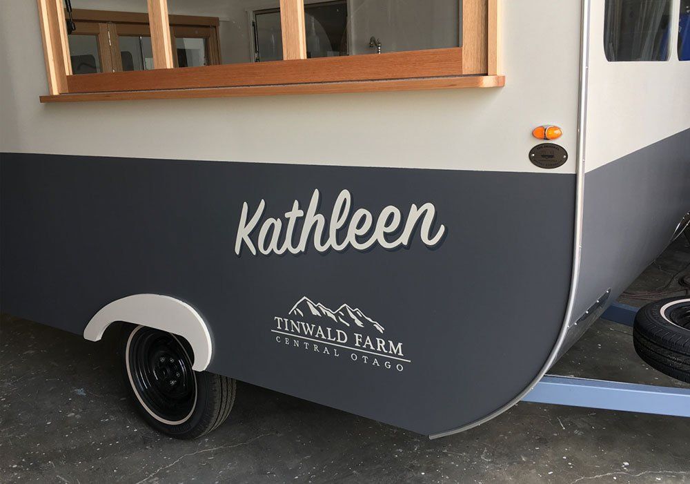 Kathleen Text Logo Hand Painted —  Hand Painted Signs in Tweed Heads South, NSW