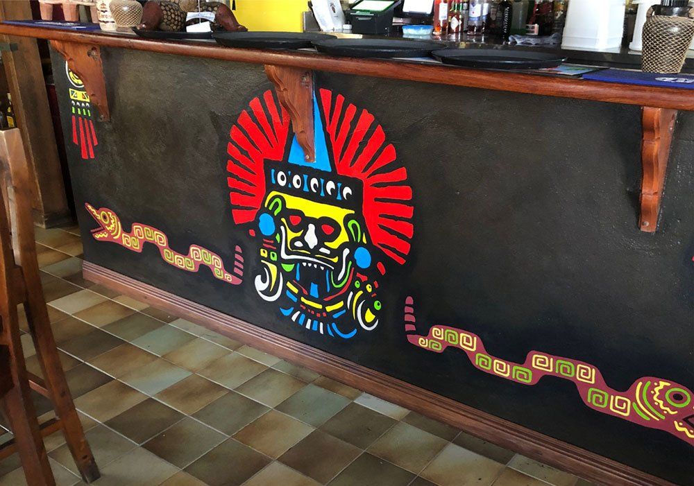 Voodoo Hawaiian Statue Logo Hand Painted Signage  —  Hand Painted Signs in Tweed Heads South, NSW