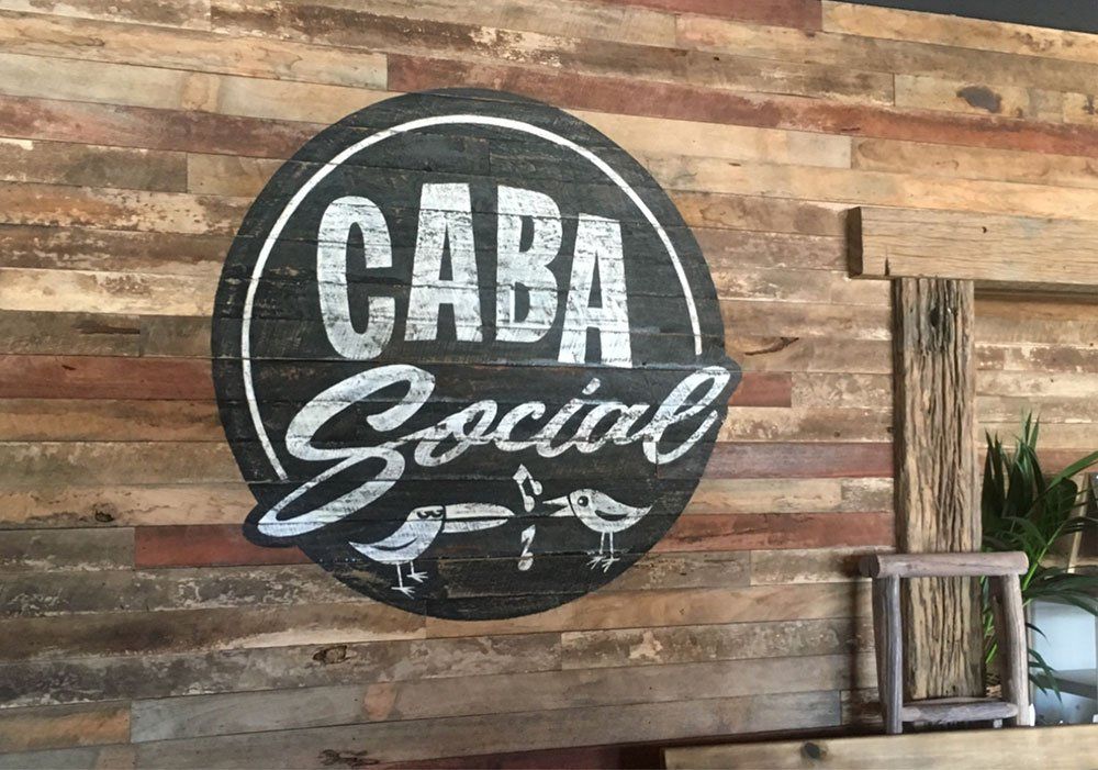 Caba Social Hand Painted Signage  —  Hand Painted Signs in Tweed Heads South, NSW