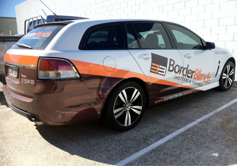 Border Blinds Vehicle Wrap Signage — Vehicle Wraps in Tweed Heads South, NSW