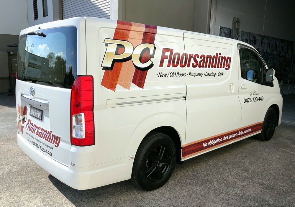 PC Floor-sanding Vehicle Wrap Signage — Vehicle Wraps in Tweed Heads South, NSW