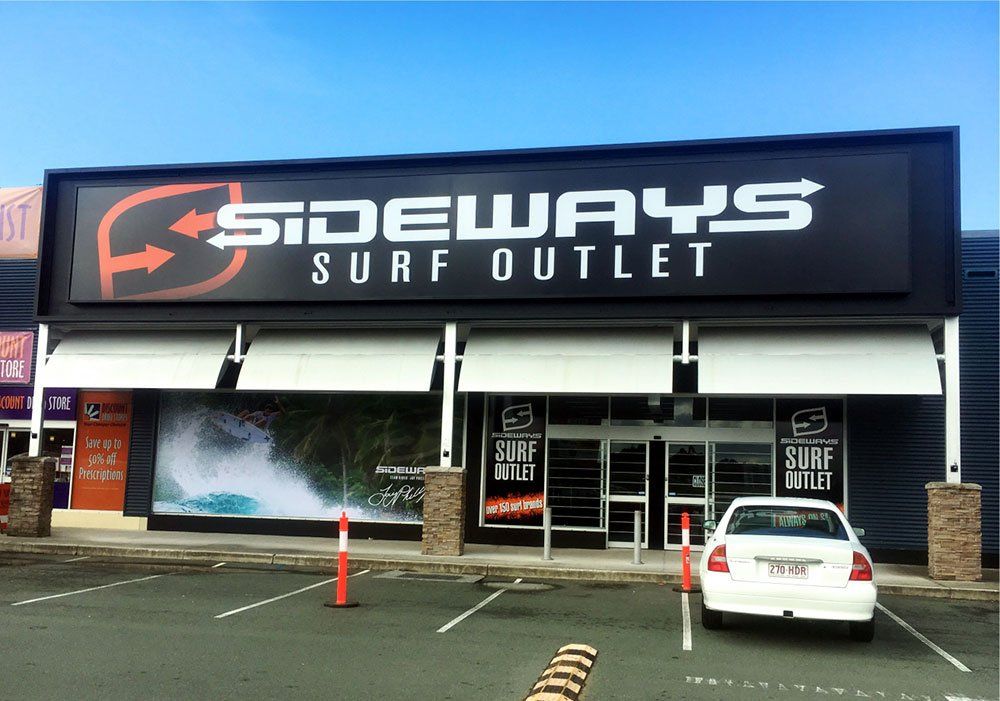 Sideways Surf Outlet  —  General Signage in Tweed Heads South, NSW