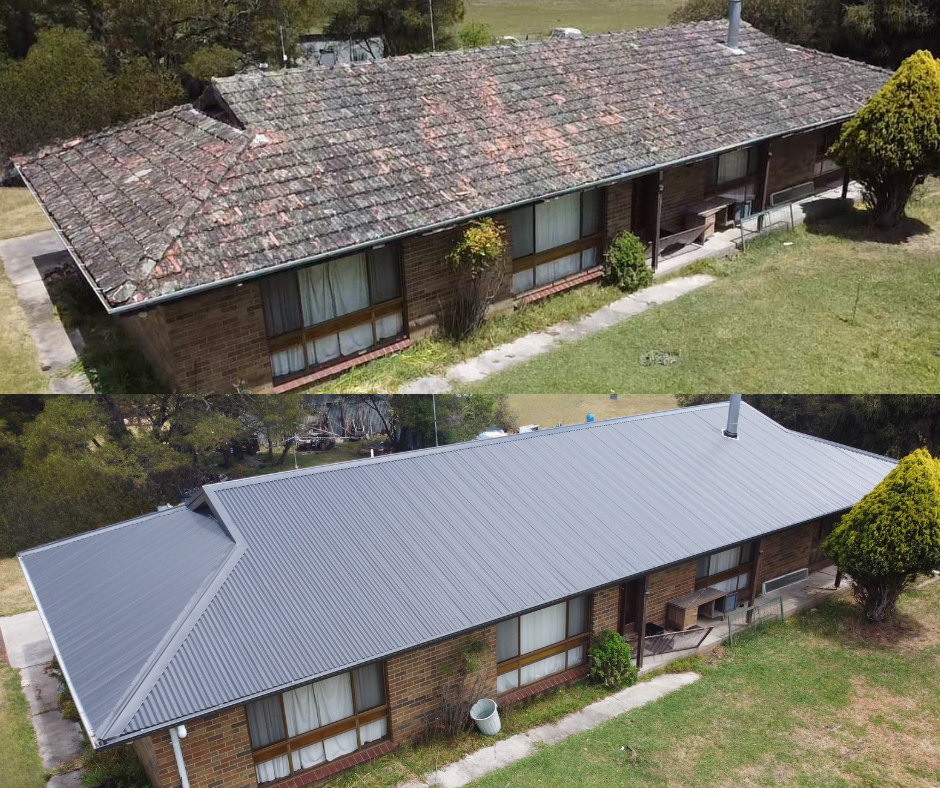 A Before And After Of A House — iFix Roofing Geelong In Torquay, VIC