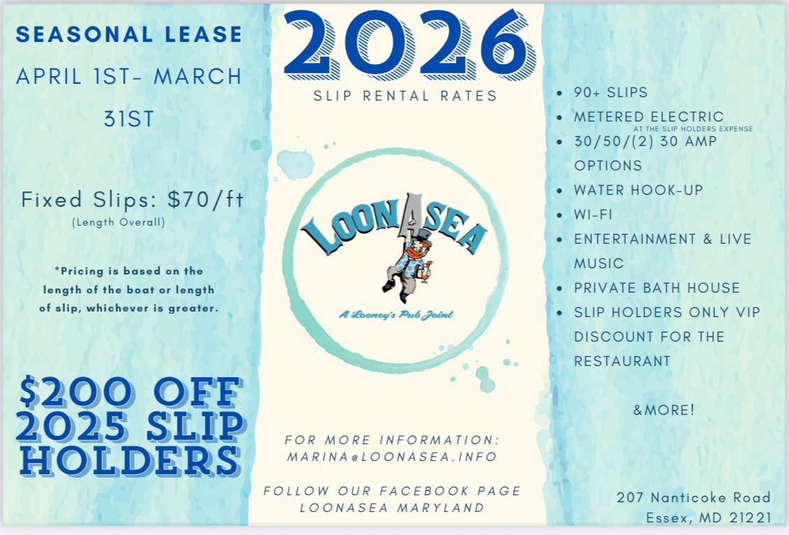 2026 LoonAsea slip rates brochure
