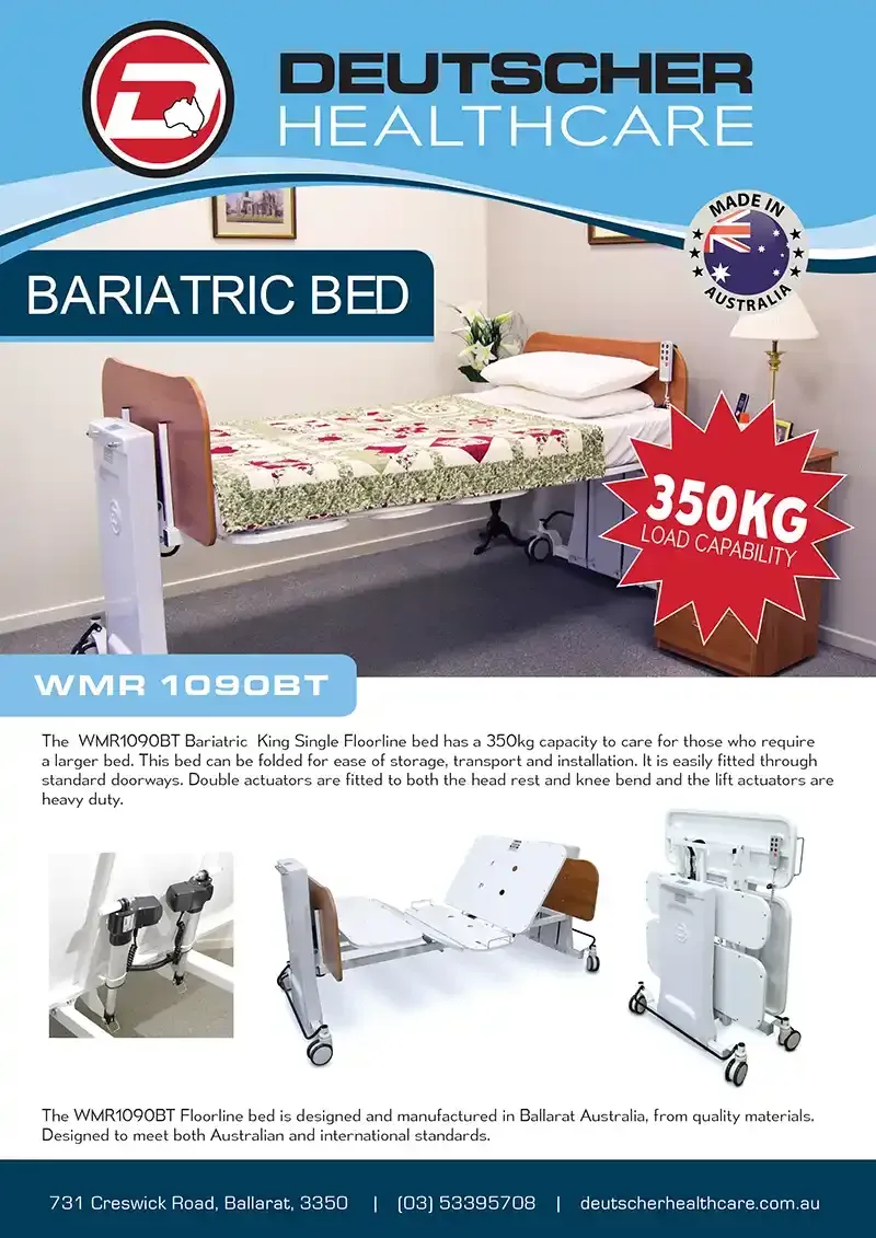 Download the Bariatric Bed product brochure from Deutscher Healthcare