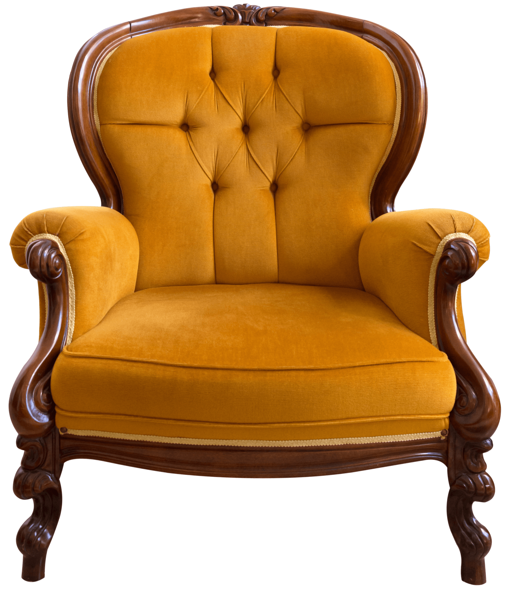 Yellow vintage chair — College Station, TX — Quality Used Furniture