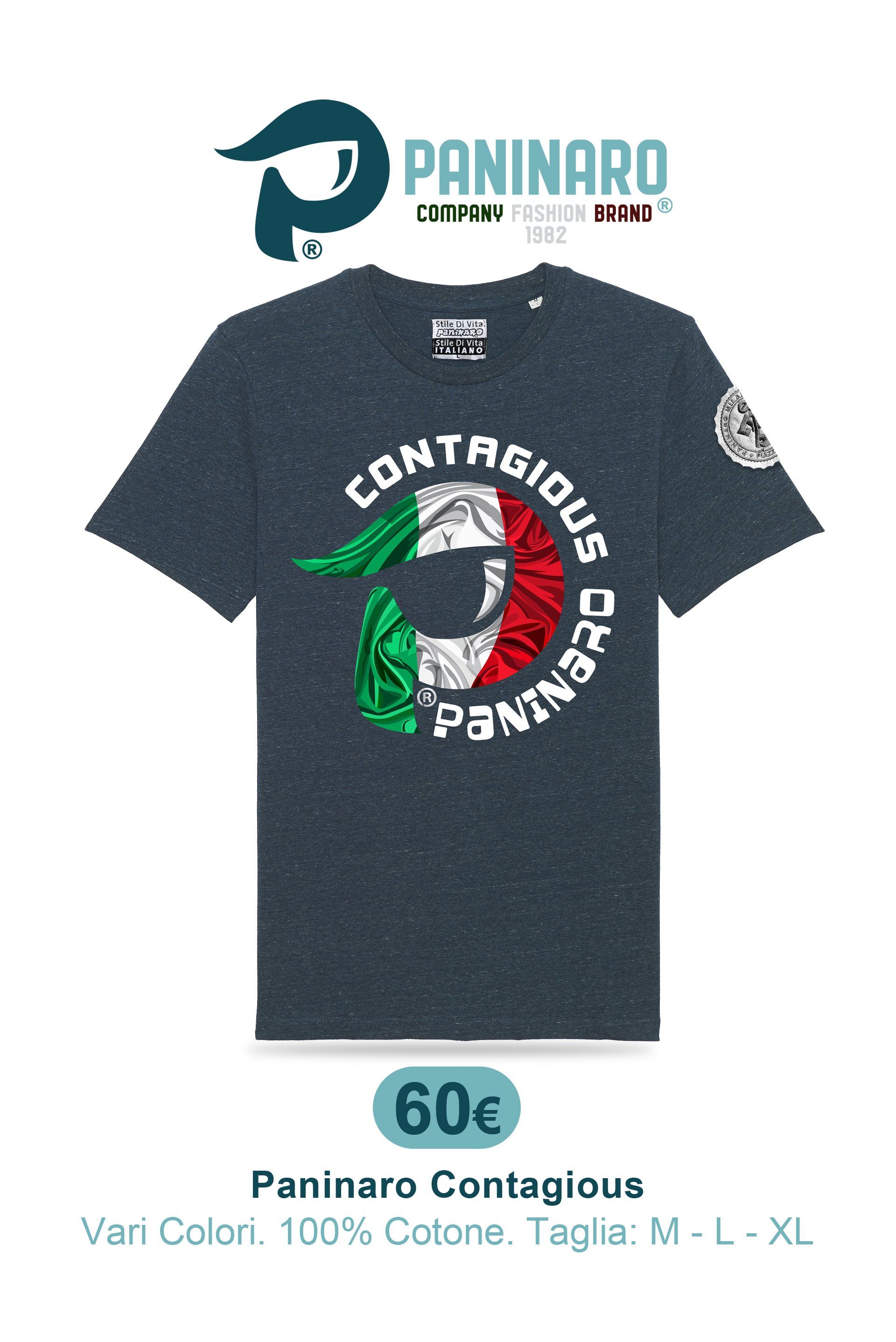 Paninaro Originale. Paninaro Contagious Tricolore.  www.paninaro.store
