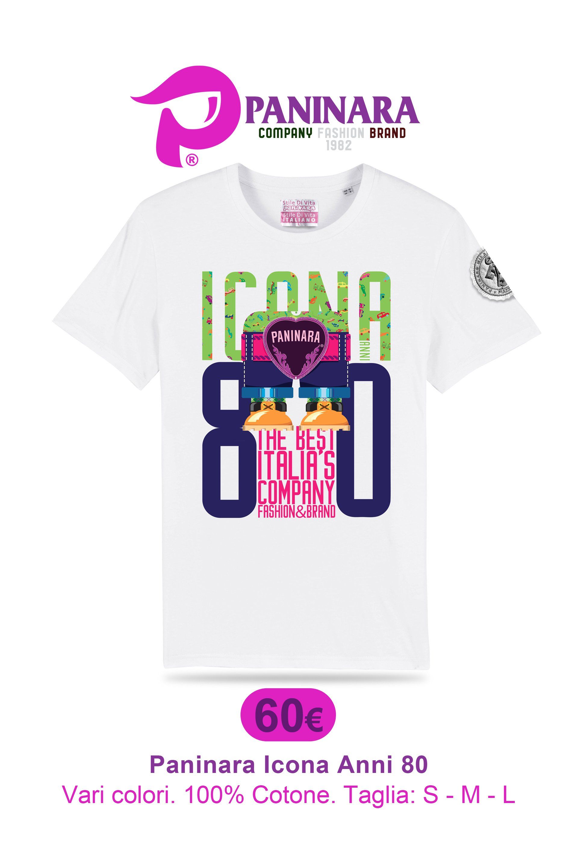 Paninaro Originale. Paninaro Icona 80. www.paninaro.store