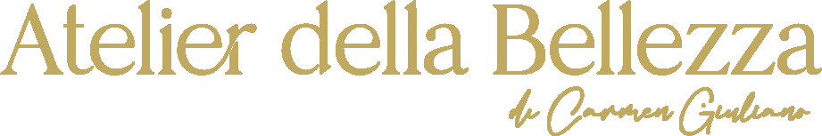A logo for atelier della bellezza is shown on a white background.