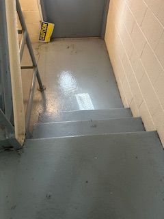 An after shot of a bloody floor from a crime scene cleanup in Ohio by Kingdom Bio Recovery & Restoration