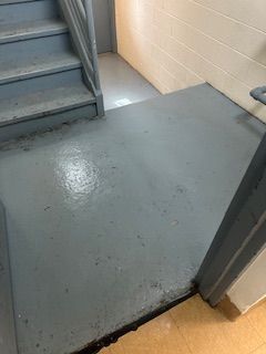 An after shot of a bloody floor from a crime scene cleanup in Ohio by Kingdom Bio Recovery & Restoration