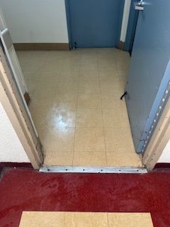 An after shot of a bloody floor from a crime scene cleanup in Ohio by Kingdom Bio Recovery & Restoration