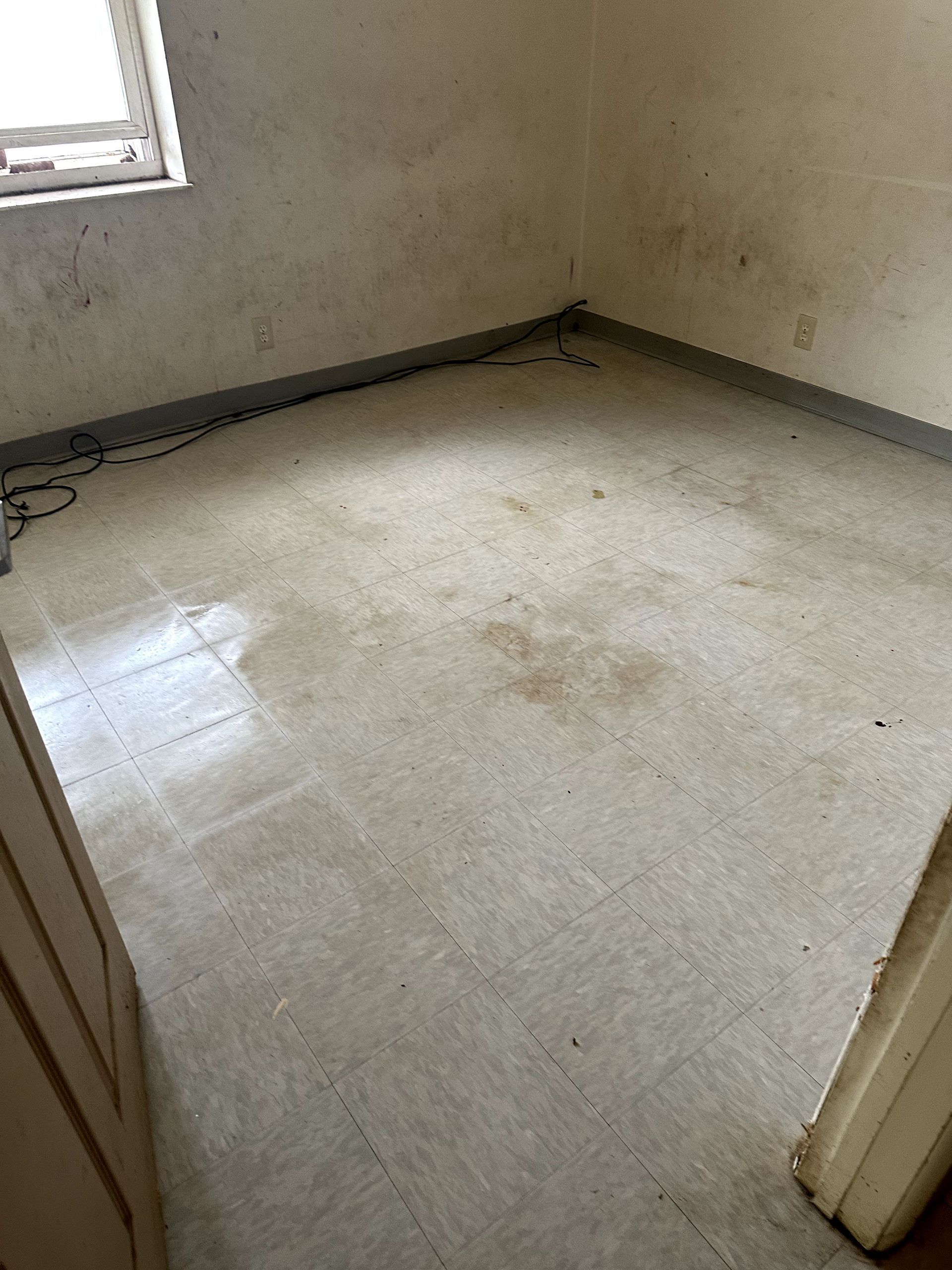 A during shot of a hoard cleanup in Pittsburgh, PA by Kingdom Bio Recovery & Restoration hard at work