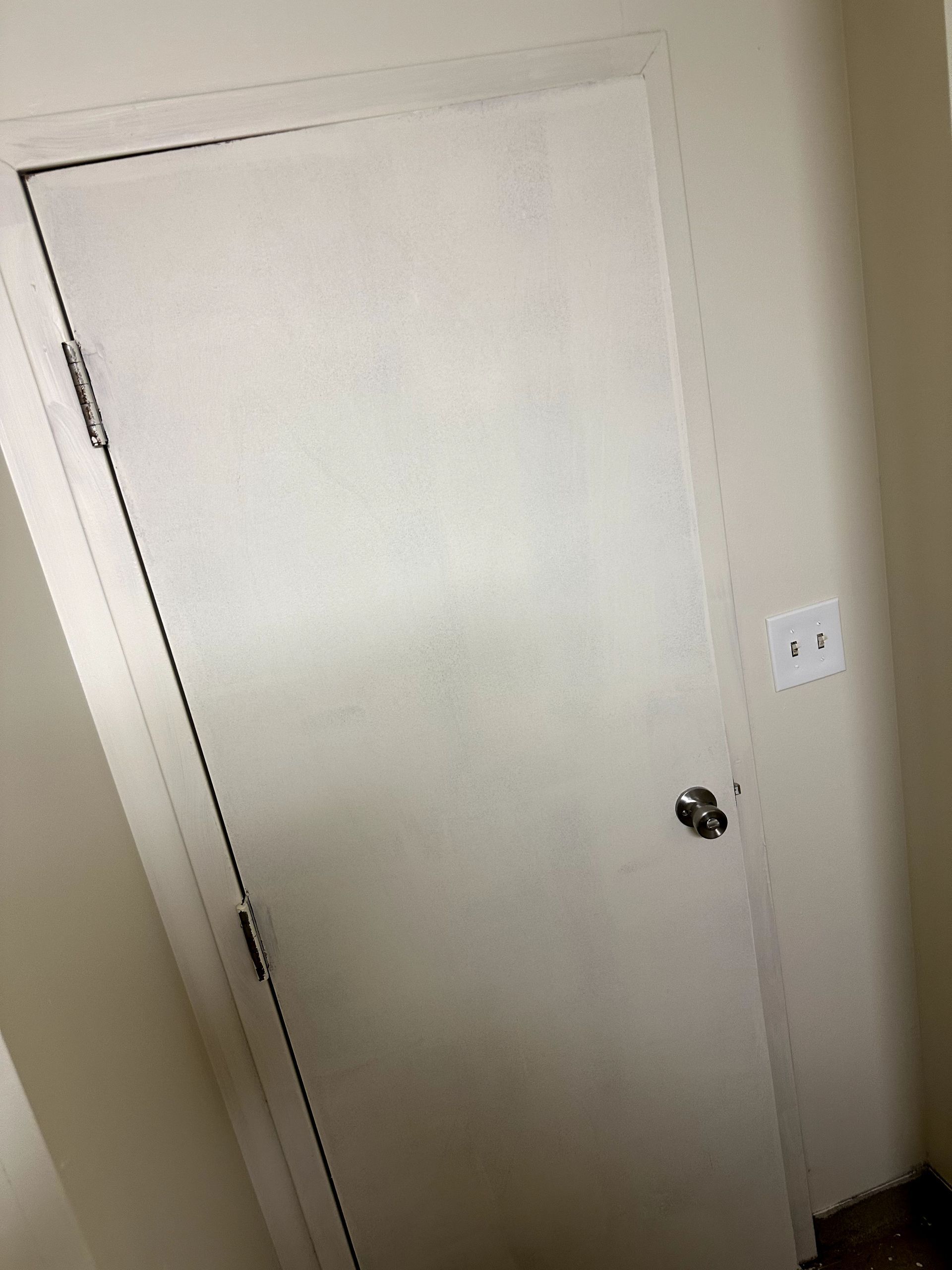 An after shot of a clean door from a crime scene cleanup in Ohio by Kingdom Bio Recovery & Restoration