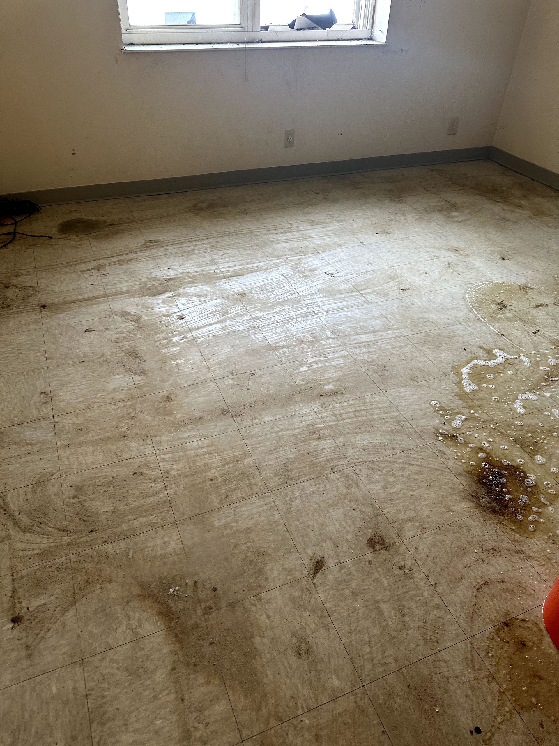 A during shot of a hoard cleanup in Pittsburgh, PA by Kingdom Bio Recovery & Restoration hard at work