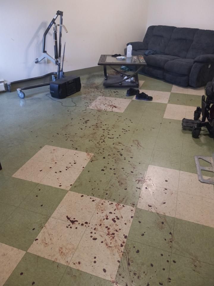 A before shot of a clean floor from a crime scene cleanup in Ohio by Kingdom Bio Recovery & Restoration