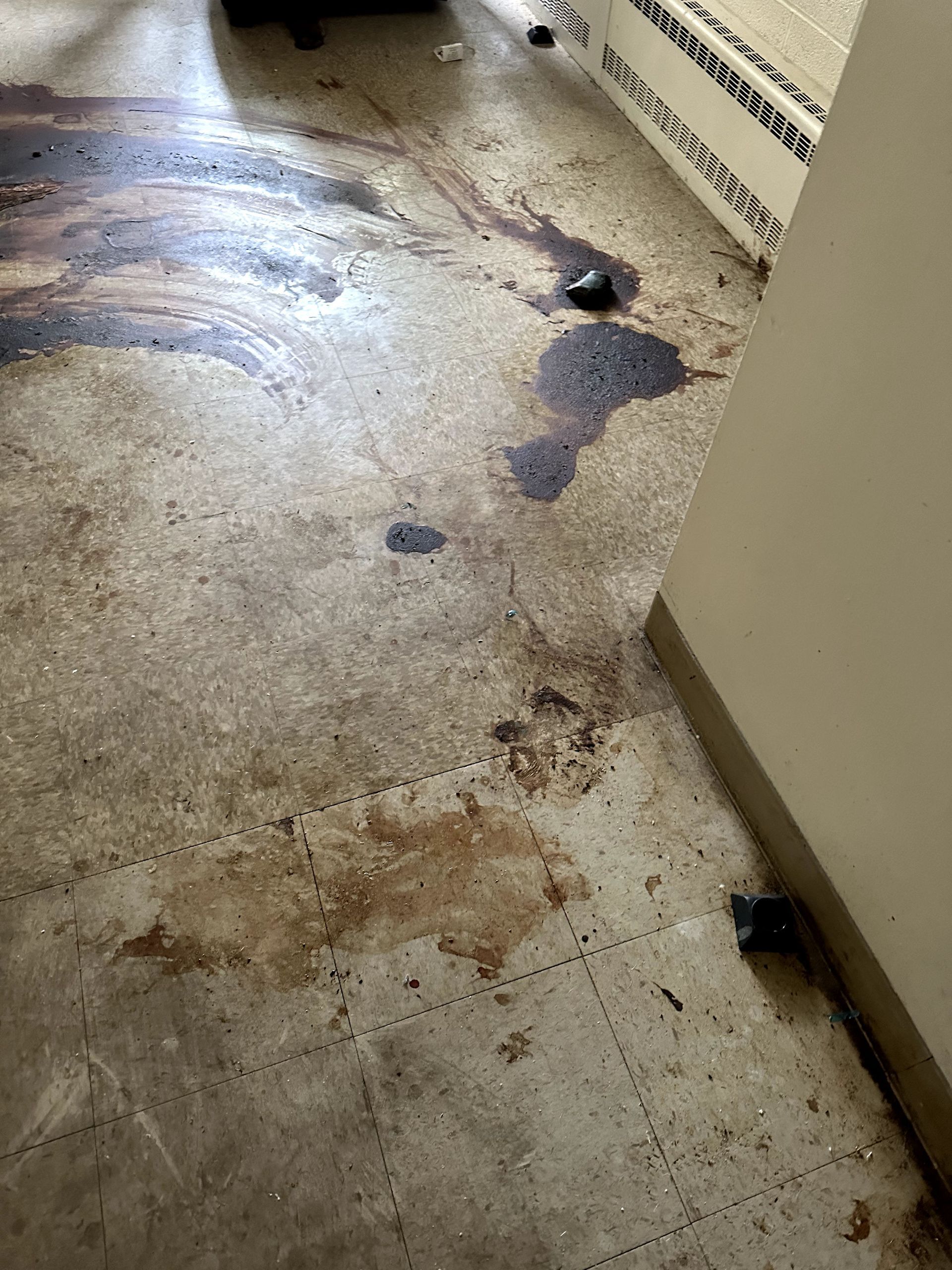 A before shot of a crime scene cleanup in Ohio by Kingdom Bio Recovery & Restoration