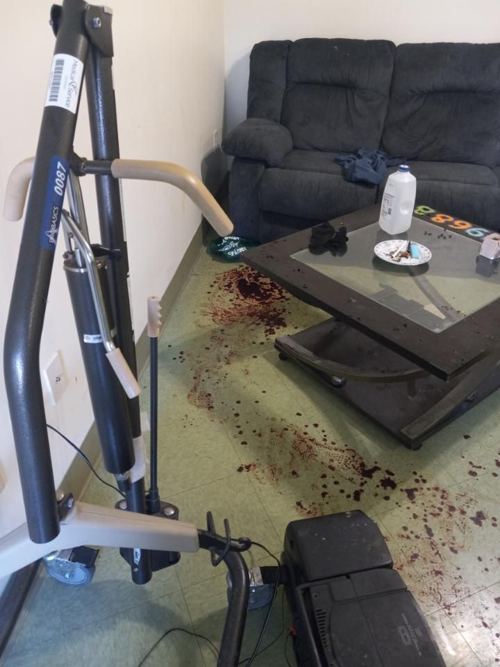 A before shot of a clean floor from a crime scene cleanup in Ohio by Kingdom Bio Recovery & Restoration