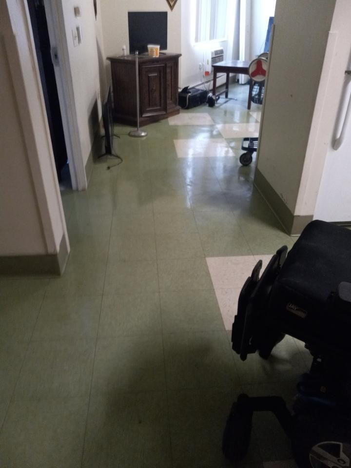 An after shot of a clean floor from a crime scene cleanup in Ohio by Kingdom Bio Recovery & Restoration