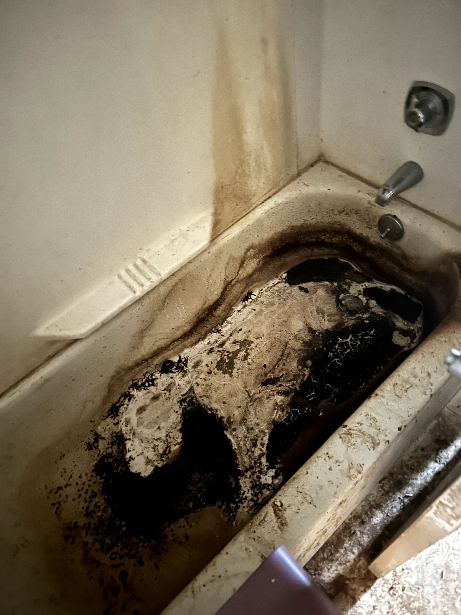 A before shot of a water damage restoration in Pittsburgh, PA by Kingdom Bio Recovery & Restoration