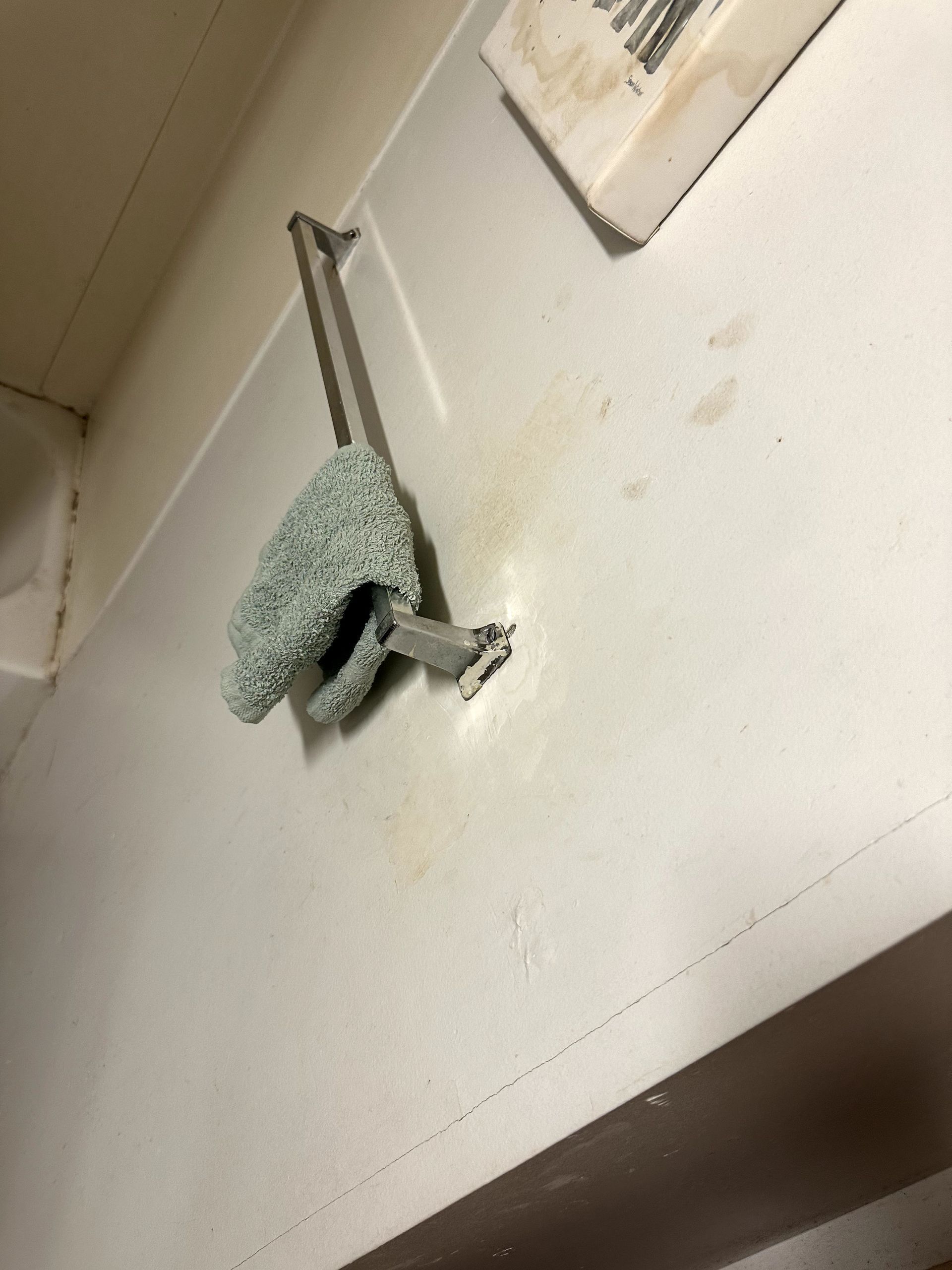 A during shot of a bathroom from a hoard cleanup in Pittsburgh, PA by Kingdom Bio Recovery & Restoration hard at work