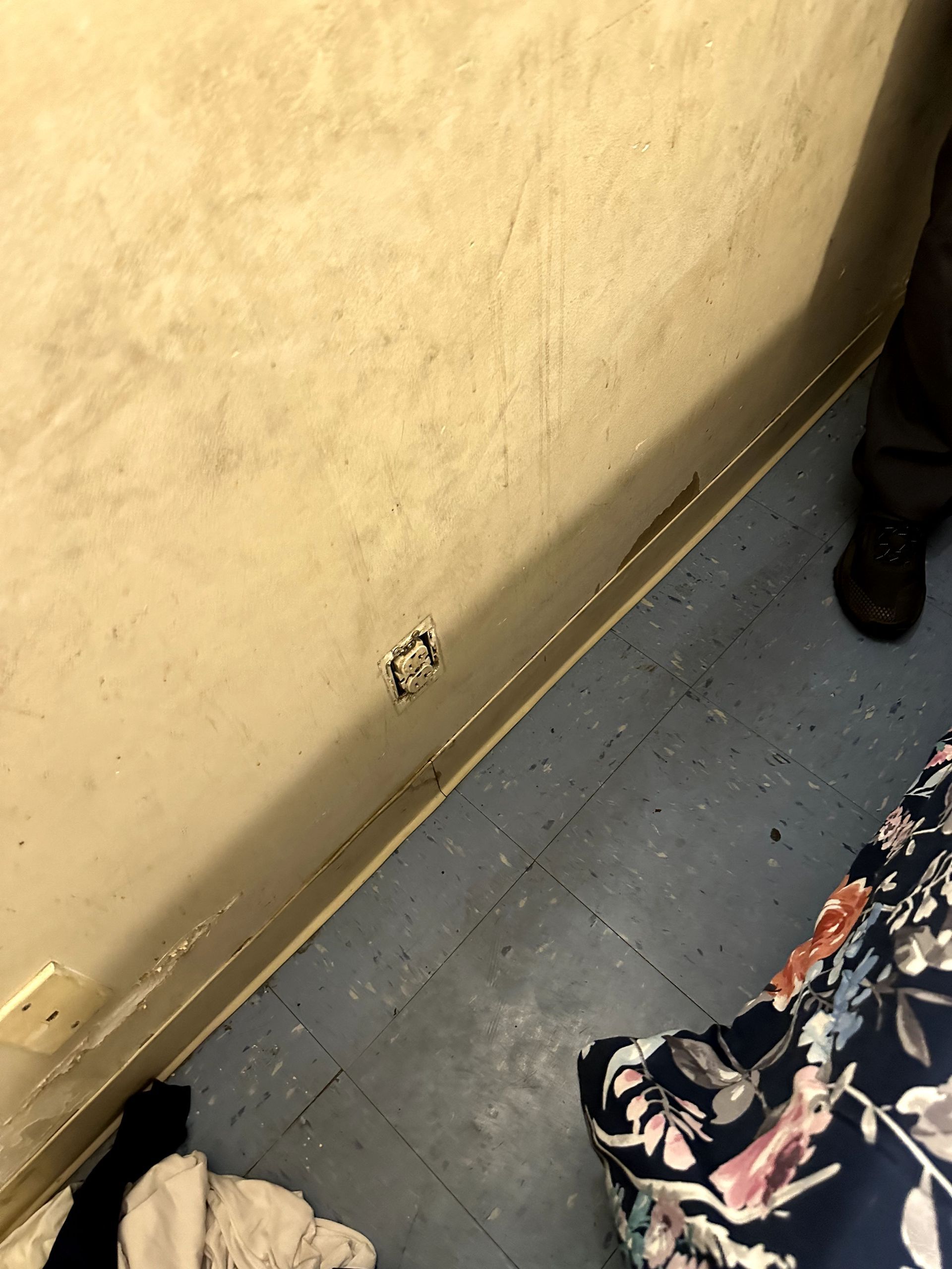 A before shot of a trauma cleanup in Pittsburgh, PA by Kingdom Bio Recovery & Restoration hard at work