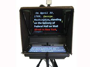 a teleprompter