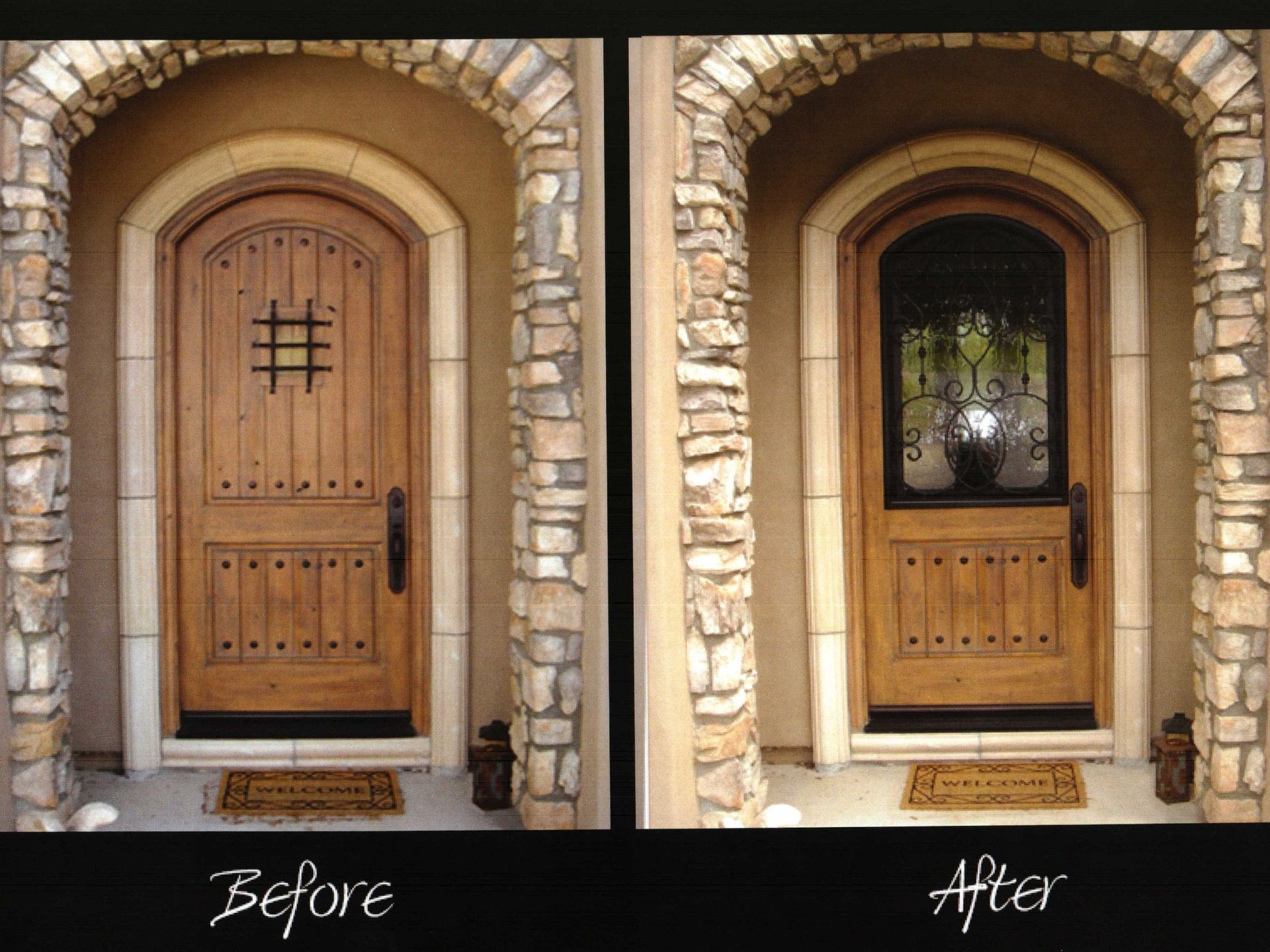 Before And After Door Conversion — Orange, CA — Premier One Windows