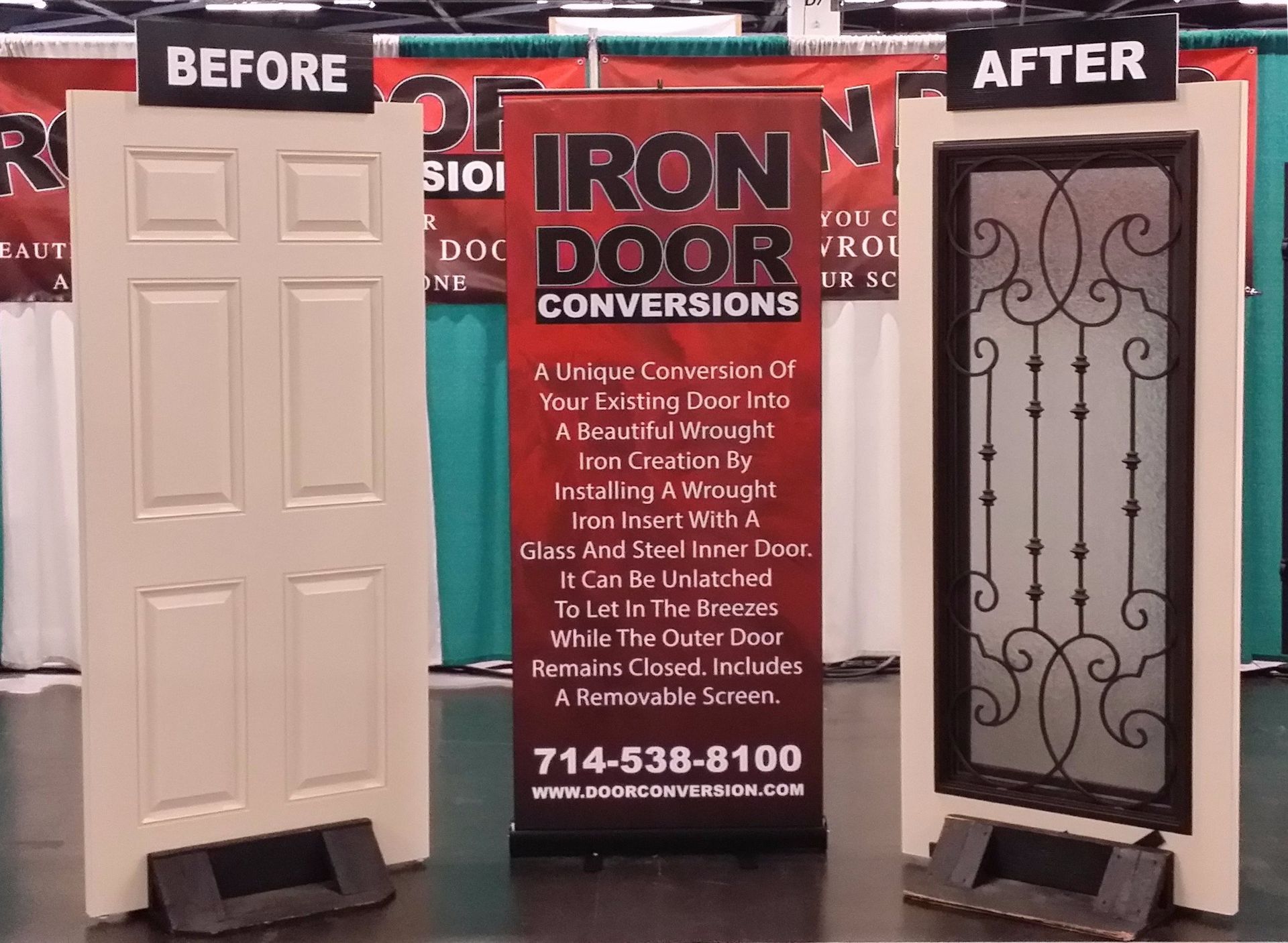 Iron Door Conversion Banner — Orange, CA — Premier One Windows