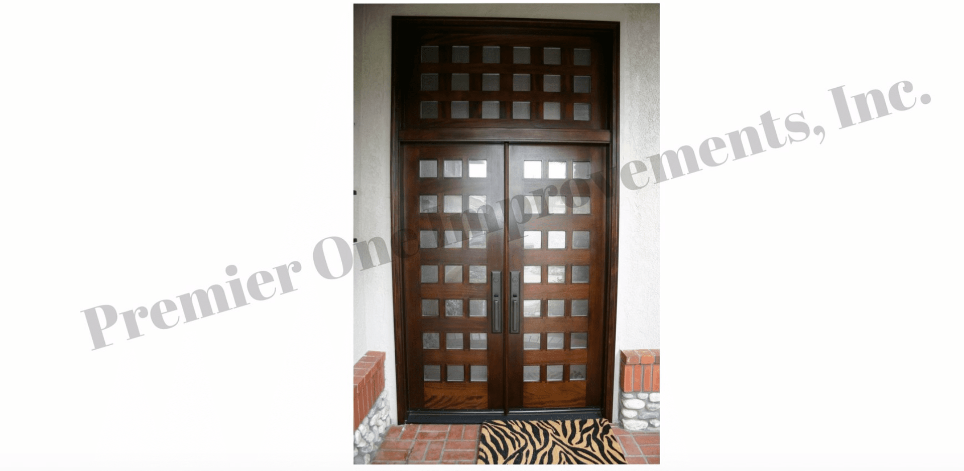 Contemporary Wooden Door — Orange, CA — Premier One Windows