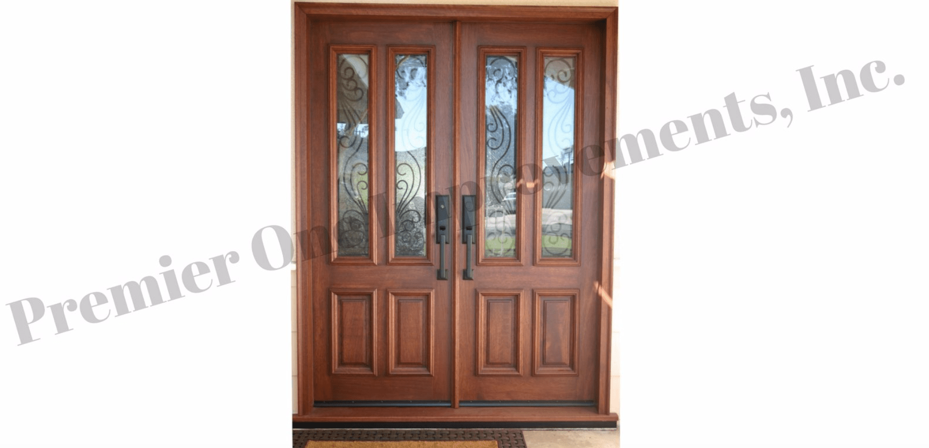 Brown Door With Window — Orange, CA — Premier One Windows