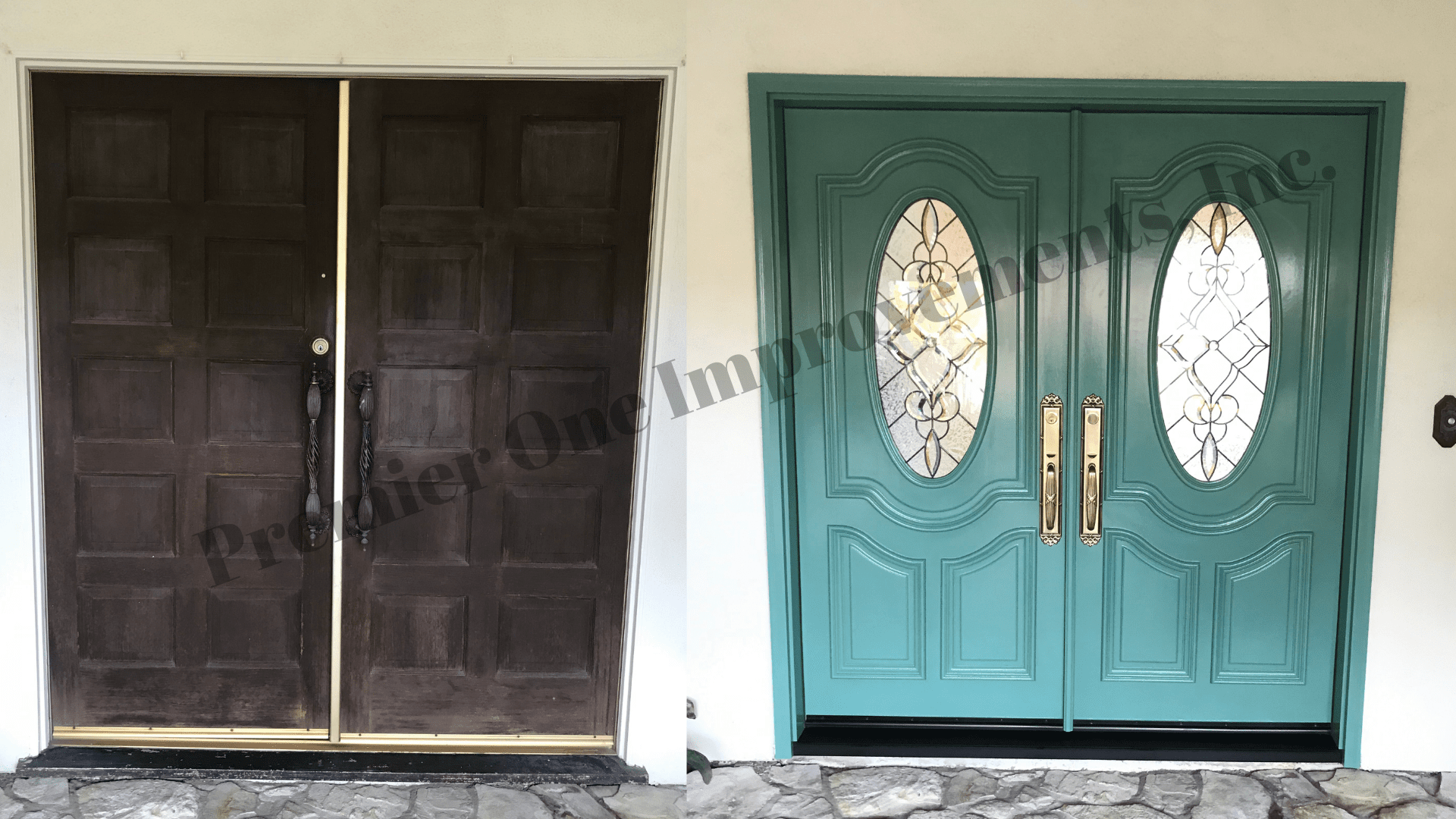 Teal Colored Door — Orange, CA — Premier One Windows