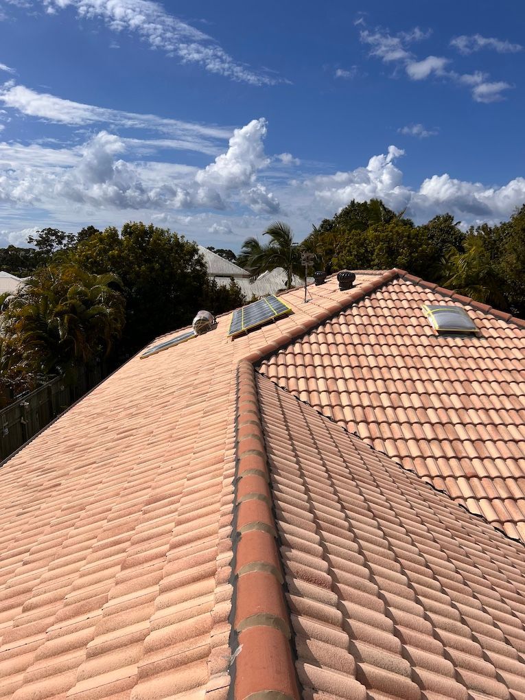 Tiled Roof After Cleaning — House & Roof Painting & Restorations In Maroochydore, QLD