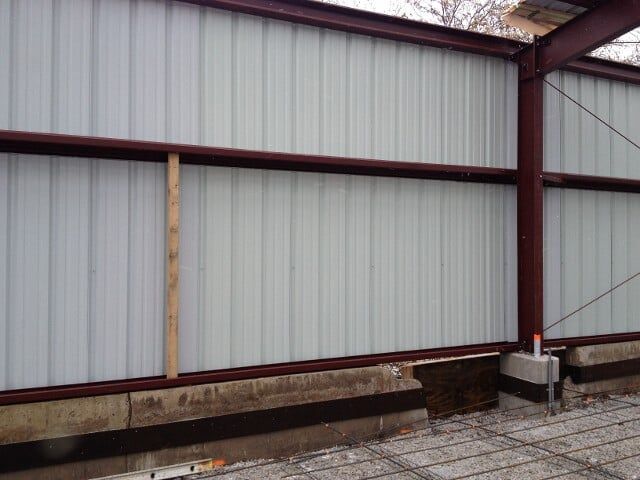 iron sheet white wall - Constructions in New Castle, PA