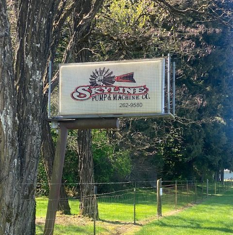 Skyline Pump & Machine Co,. LLC signage in Chehalis, WA