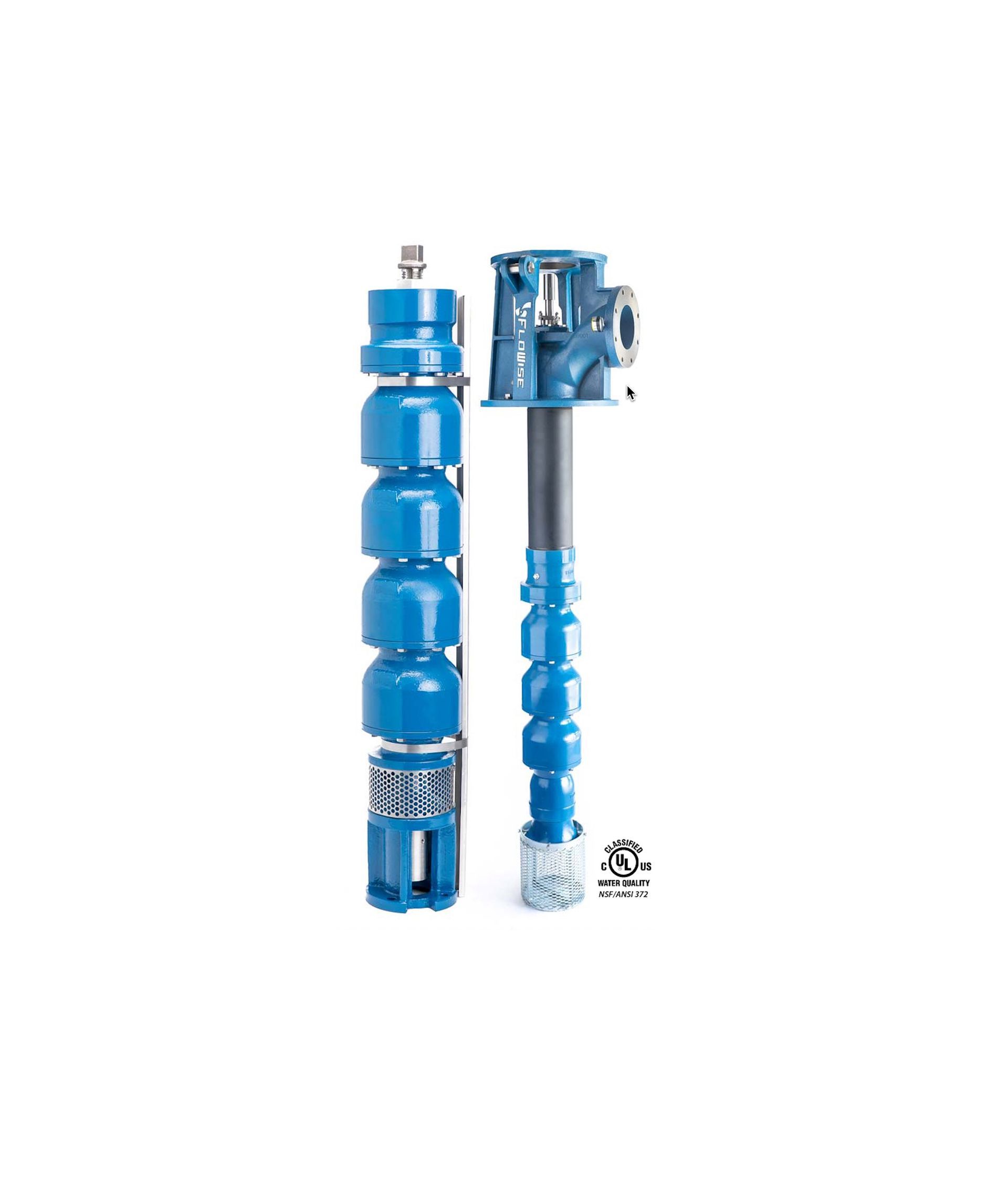 High-performance commercial pumps used to maintain water flow in greenhouse systems in Puyallup, Washington