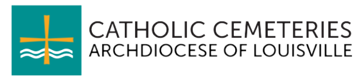 a logo for catholic cemeteries archdiocese of louisville