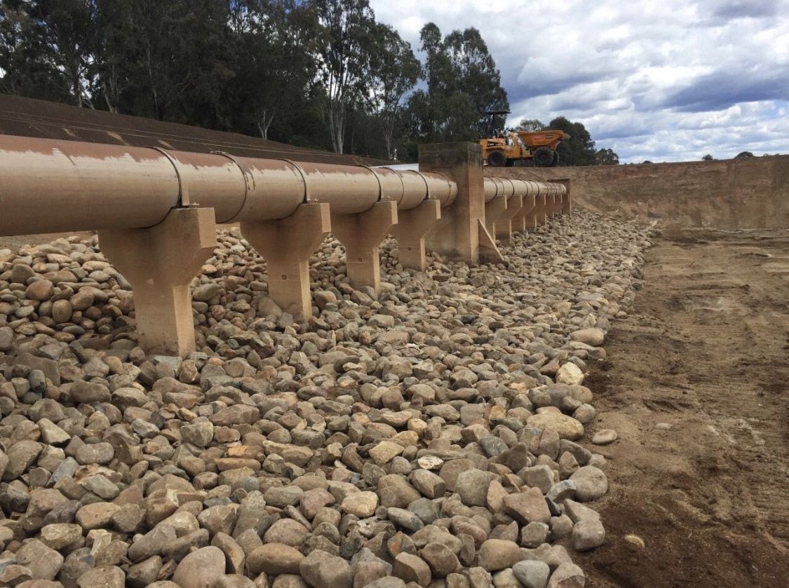 A cofferdam in New South Wales.