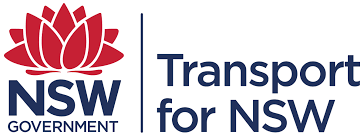 The logo for Transport for NSW.