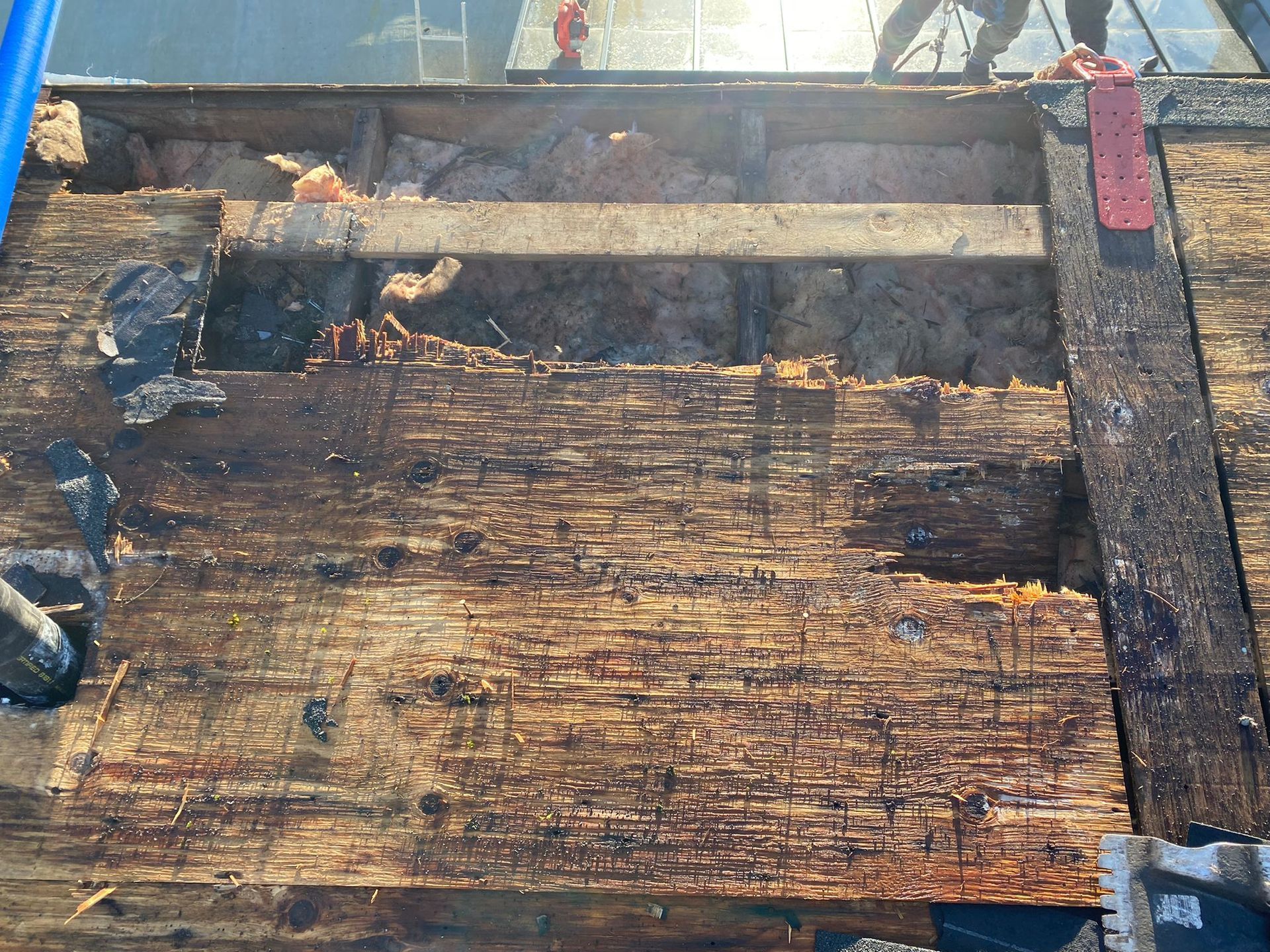 wood rot roof deck repair services