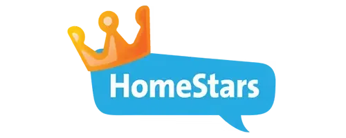 The homestars logo has a speech bubble with a crown on it.