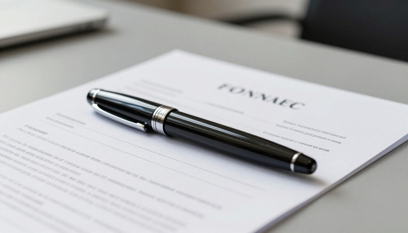 Fountain pen and contract