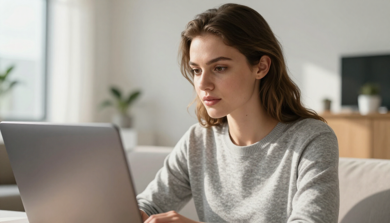 Young professional thinking about future