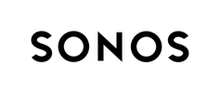 SONOS logo in black on a white background
