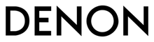 DENON logo in black text on a white background