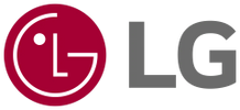 LG logo: white